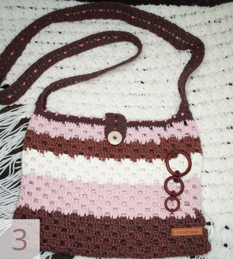 Bolso a crochet hecho a mano -